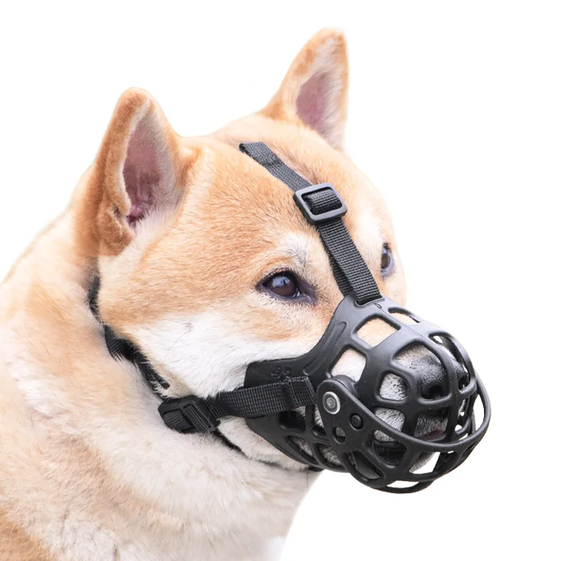 Dog Muzzle Dog Comfy Breathable Basket Muzzle Guard Against Biting and Barking Medium and Large Dog Mask Anti-barking Muzzle Dogs Supplies