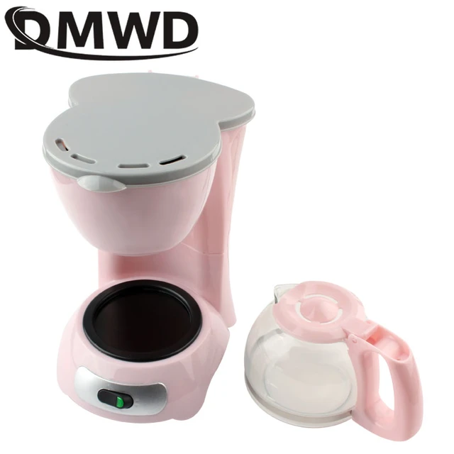 1/6th Scale Miniature Espresso Coffee Machine Dollhouse Pink Coffee Maker 