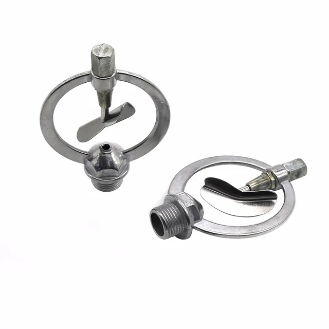 1 Pc 1/2" Zinc Metal Butterfly Head Irrigation Sprinkler 360 Degrees Rotary Heavy Duty Garden Lawn Landscape Greenhouse Spray 4