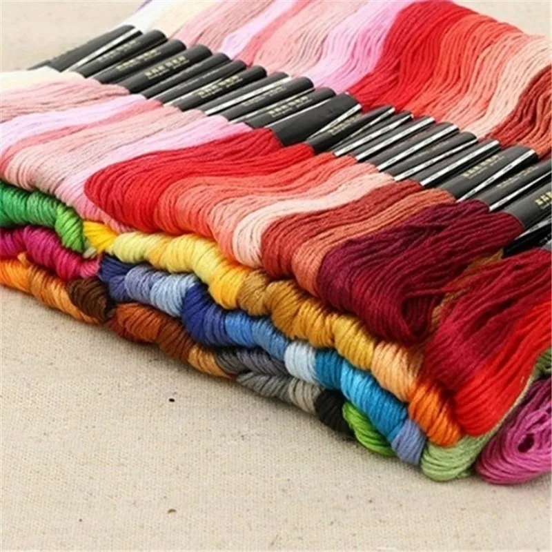 15-200 مرساة عبر غرزة التطريز الموضوع التطريز الموضوع البوليستر خيط القطن التطريز خط الخياطة الحرفية الموضوع