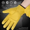 Work Gloves Sheepskin Leather Workers Work Welding Safety Protection Garden Sports Motorcycle Driver Wear-resistant Bike Gloves 5