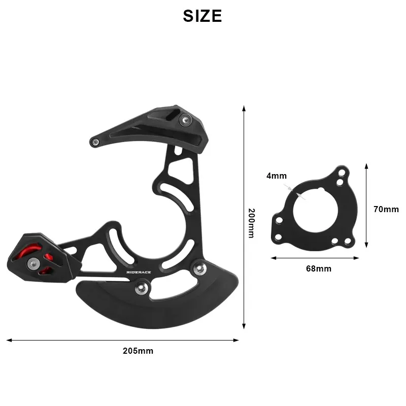 Bicycle Chain Guide ISCG 03/05 BB Mount MTB Bike Single Chainring 32-38T 1x System Chainwheel Bash Protector Plate