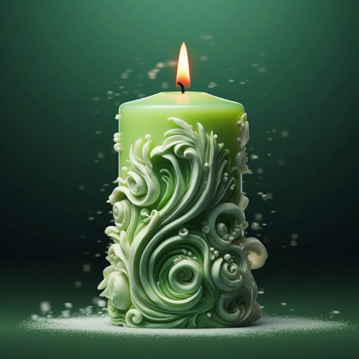 Snowflake Carved Silicone Candle Mold