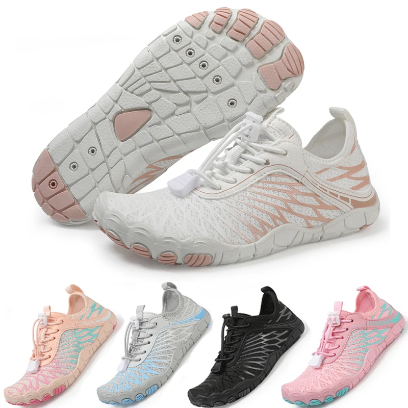 2024 Parent Child Water Shoe Beach Shoes for Men Women Quick Dry Breathable Barefoot Sneakers for Swim Surf Aqua Wading Pool Gym