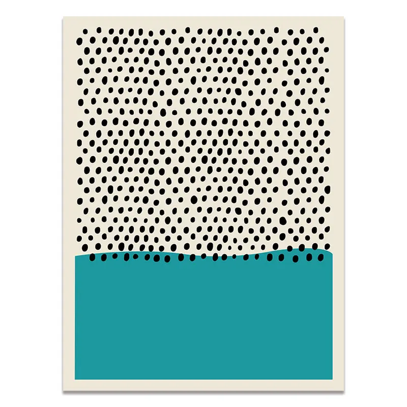 Modern Multicolored Abstract Geometric Canvas Wall Art