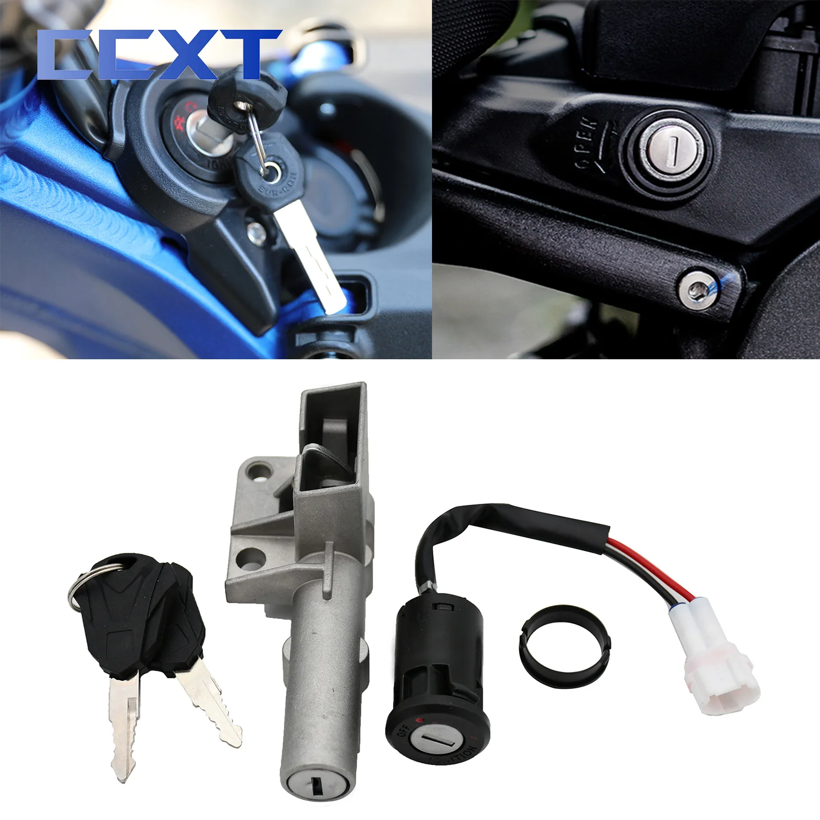 ElectricMotorcyclesBatteryBoxLockLgnitionSwitchLockKeySetFor