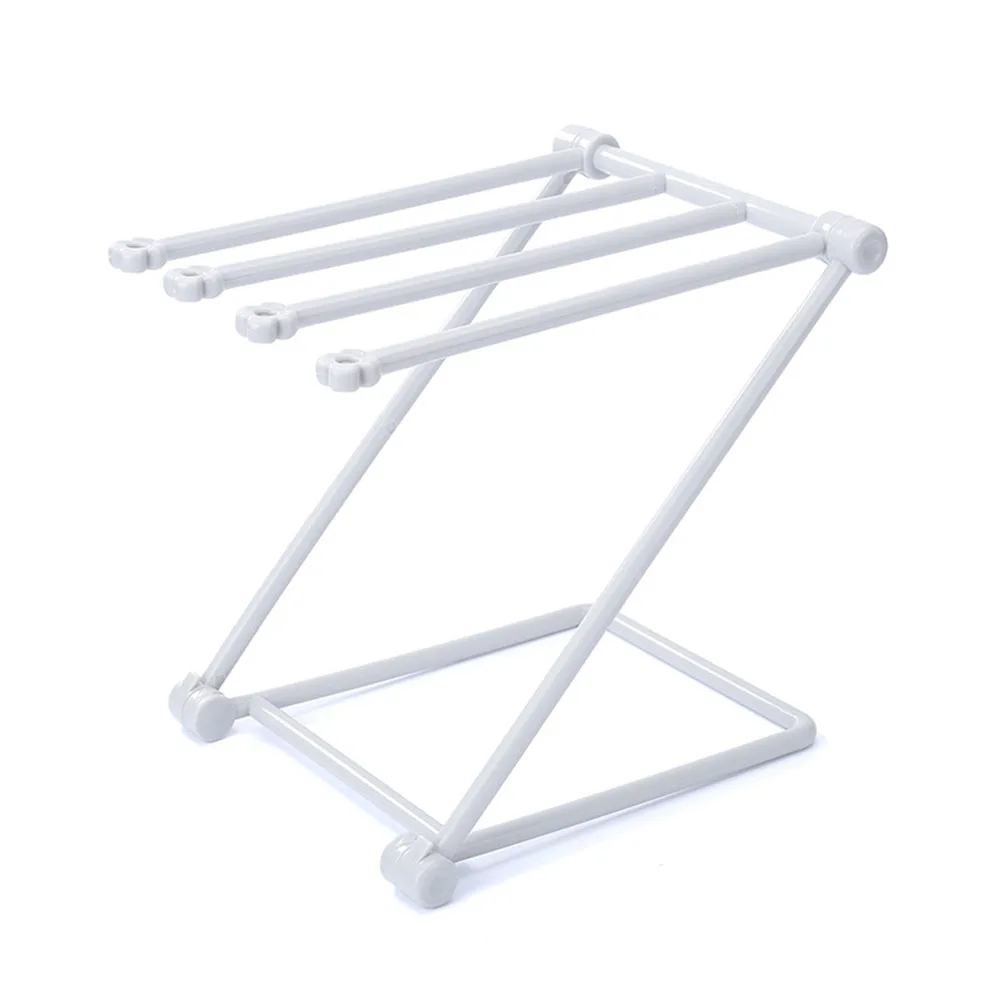 

Folding Rag Drainer Holder Vertical Design Plastics Apartments For Small Bathrooms Multi-purpose Pink/Blue/Gray