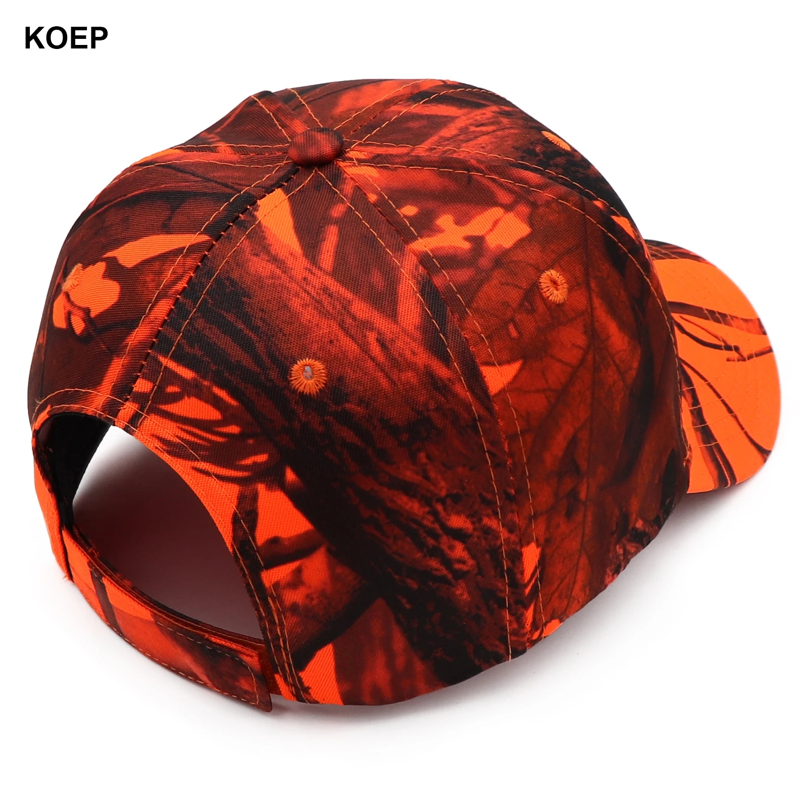 KOEP New Tree Orange Camo Baseball Cap Fishing Caps Men Outdoor Hunting Camouflage Jungle Hat Wild Duck Embroidery 6