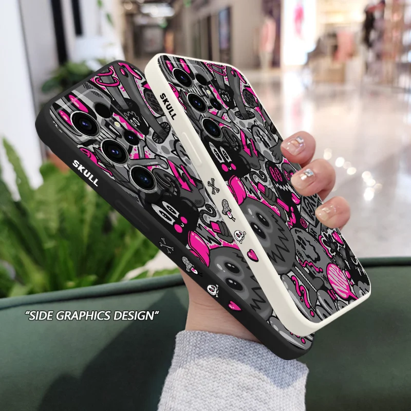 Rose Skull Design Phone Case Cover