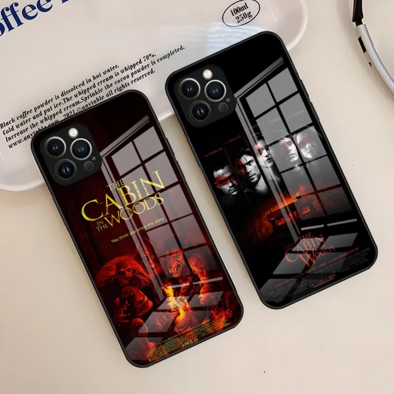 The Cabin In The Woods Custodia Per Telefono Per Iphone 14 Pro Max 12 11 13 Mini X Xr Xs 8 7 6 Plus Se 2020 Cover Posteriore In Vetro Temperato