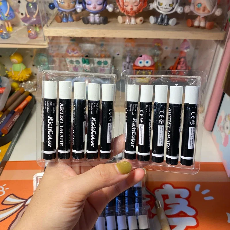 10pcs Monochrome Heavy Color Oil Painting Sticks for Students To Paint Graffiti with Super Soft and Oil-based Brushes Crayon oil pastels
