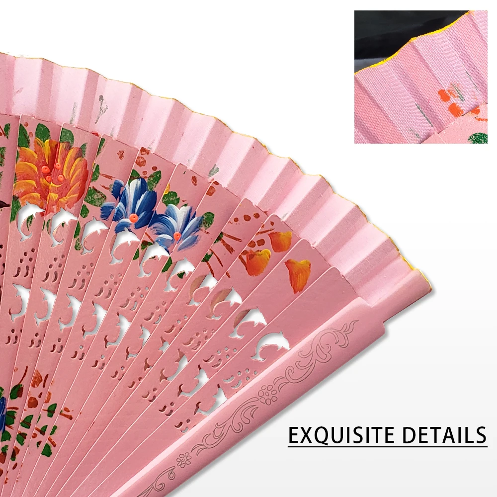 Folding Fan Hand Fan Wooden Hand Fan Spanish Wood Folding Fan For Women