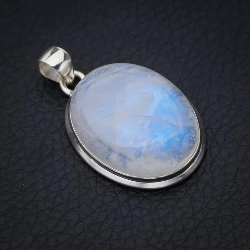 

StarGems Moonstone Handmade 925 Sterling Silver Pendant 1.5" F5055