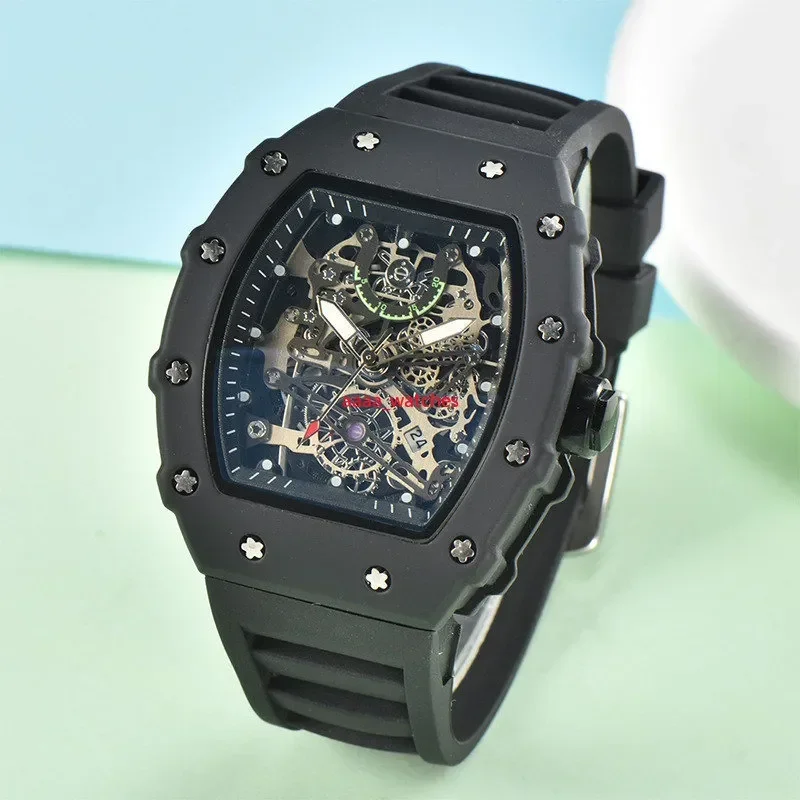 

2023 Reloj Hombre Non-mechanical Hollowed out See-through Hollowed out luminous waterproof quartz watch