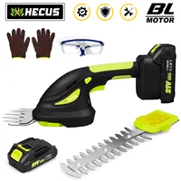 HECUS 2 in 1 Brushless Cordless Electric Hedge Trimmer Handheld Household Lawn Mower Garden Tools For Makita 18V Battery 1
