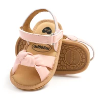 Baby Girls Hook And Loop Sandals, Lightweight Non-Slip Comfy Walking Shoes For Newborn Infant, Summer 4