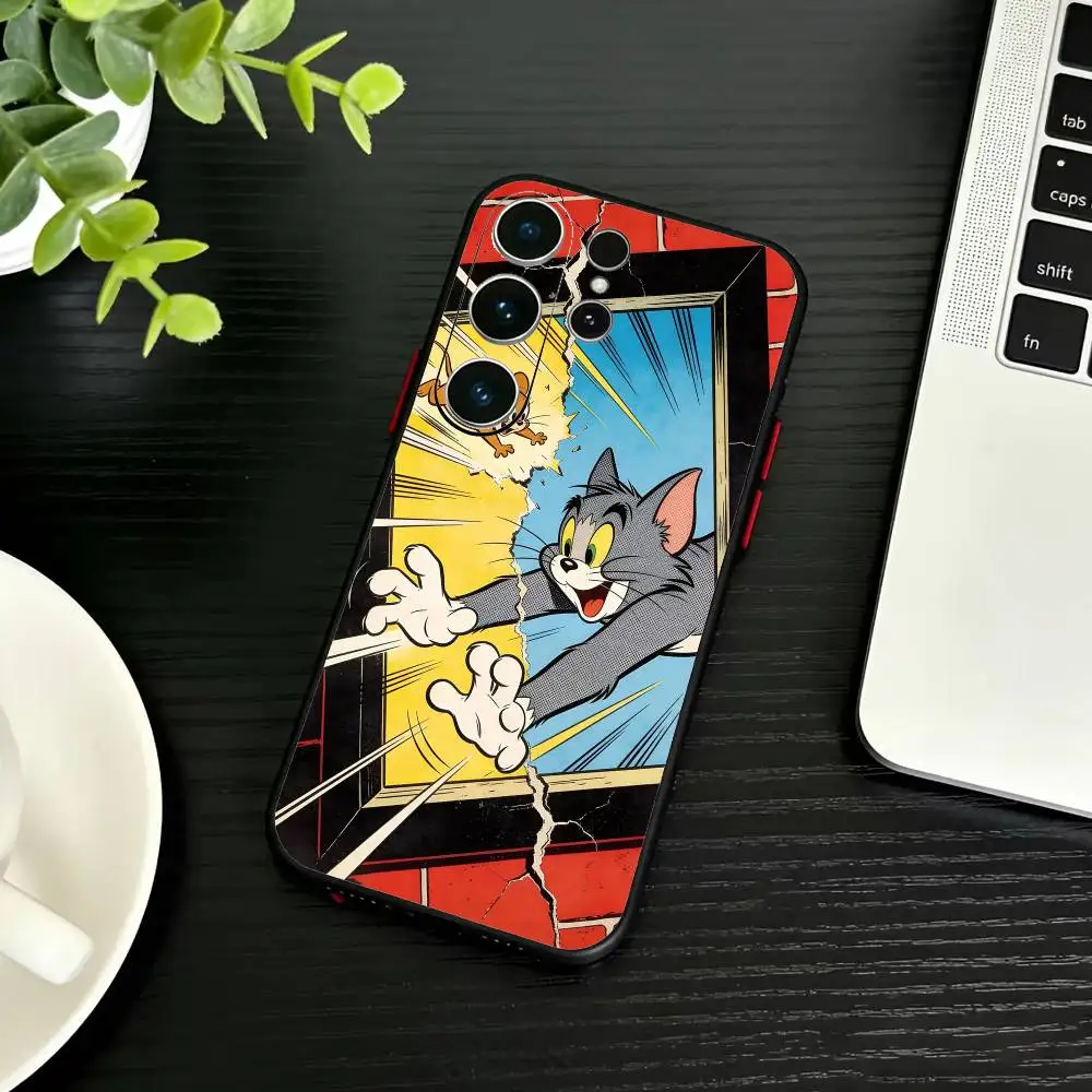 Cartoon Duo Black Soft Phone Case Cover