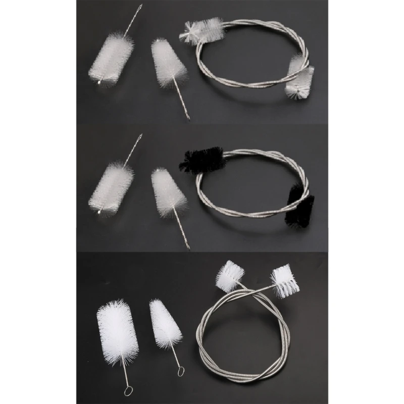 

Trumpet Cleaning 3 Pieces Mouthpiece Brush for Valve Brushes Flexible Cleaner for Home Bedroom Instrument Device