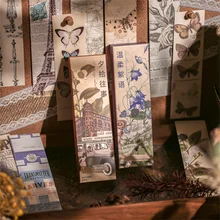 

30pcs Vintage Bookmarks Chinese Style Paper Card Reading Aid DIY Share Book Markers Tab for Books Stationery