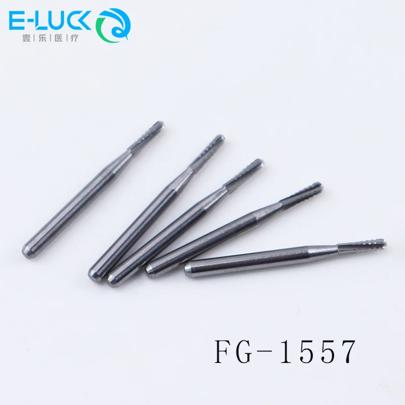 Frese Dentali In Carburo Beaver FG1558 &ndash; 100 Pezzi, Impugnatura A Frizione, Uso Professionale