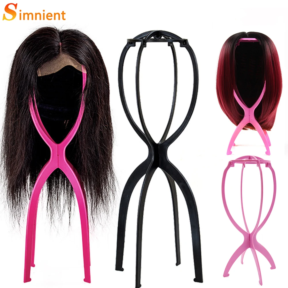 1PC Colorful Ajustable Wig Stands Plastic Hat Display Wig Head Holders  16.5x34cm Mannequin Head/Stand Portable Folding Wig Stand - AliExpress
