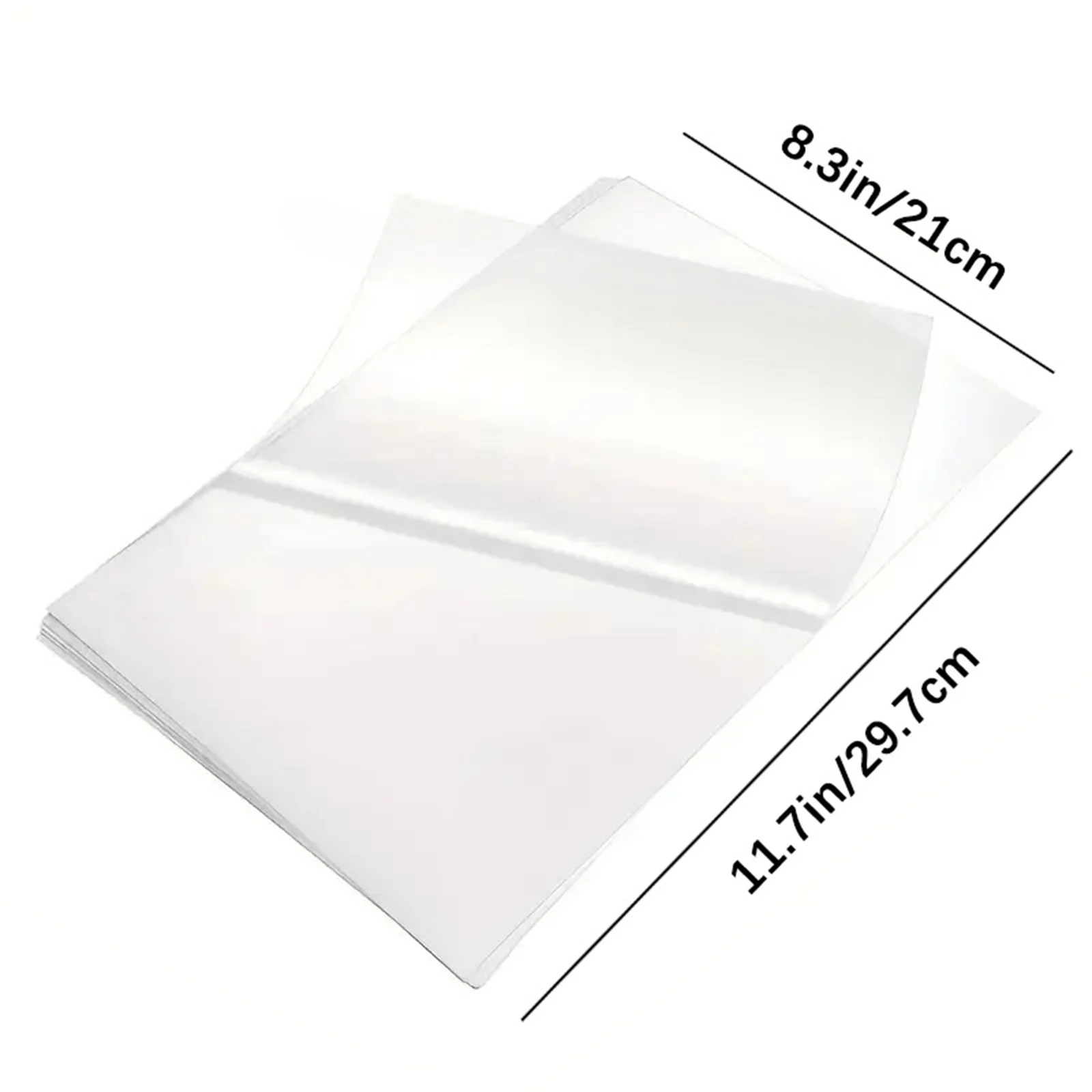 20 Sheets Matte Self-Adhesive Laminate Sheets, A4 Size(8.3x11.7 Inch)Transparent, Waterproof, Easy to Apply, with Protects Photo 2