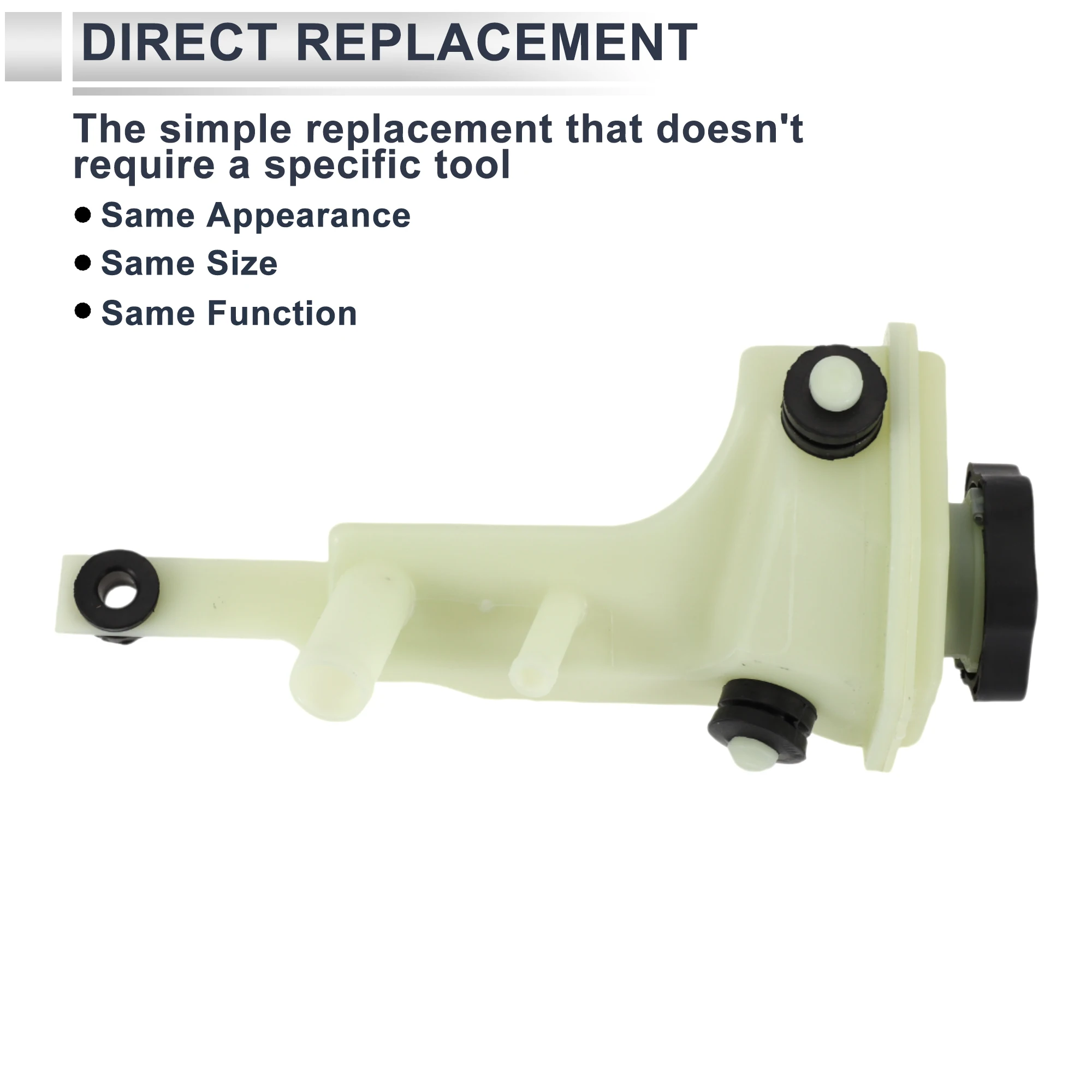 UXCELL Automotive Power Steering Reservoir for Ford Fiesta 1.6 2003 2004 2005 2006 2007 2008 2009 2010 Beige