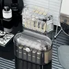 20 Slots Acrylic Lipstick Organizer With Lid Dustproof Lipgloss Holder Case Beauty Makeup Storage Spinning Lipstick Holder 5