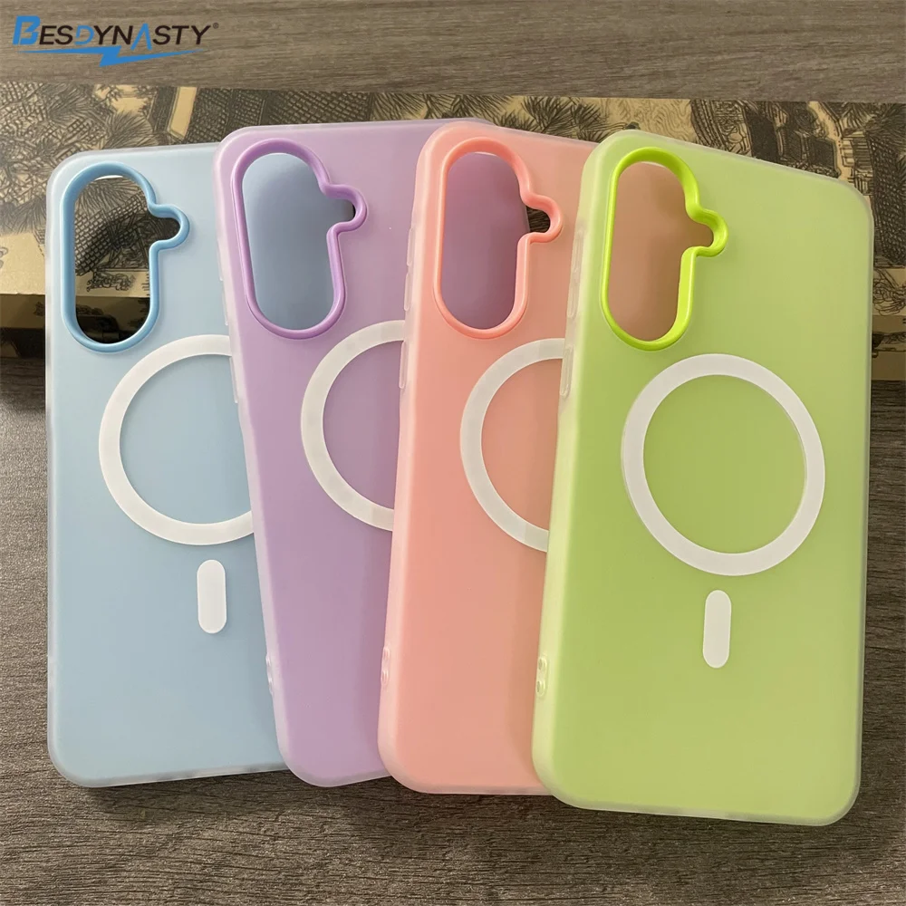 Vibrant Magnetic Matte Phone Case with 2-in-1 Design