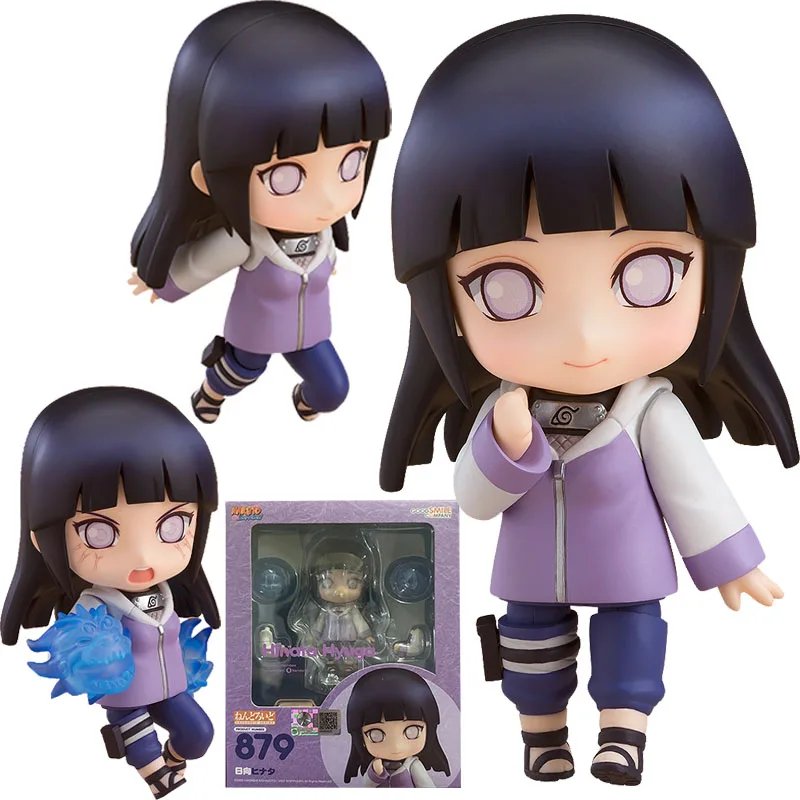 

In Stock Original GOOD SMILE GSC 879 NENDOROID Hyuuga Hinata NARUTO Shippuden Anime Figure Model Collecile Action Toys Gifts