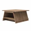 Dalin A-Frame Coffee Table with Magazine Perch, Danton's sleek design, clean lines, and a geometric A-frame shape 4