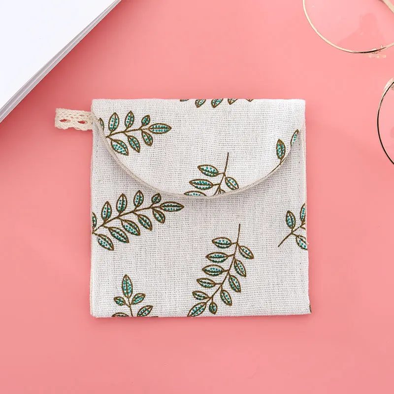Canvas Ladies Coin Purse Key Storage Bag