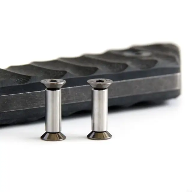 10pcs/lot Knife Handle Bolt Rivets Scale Screw Fastener Nut YFS Flat Hex Head Knives Fastening DIY Material Alloy 3