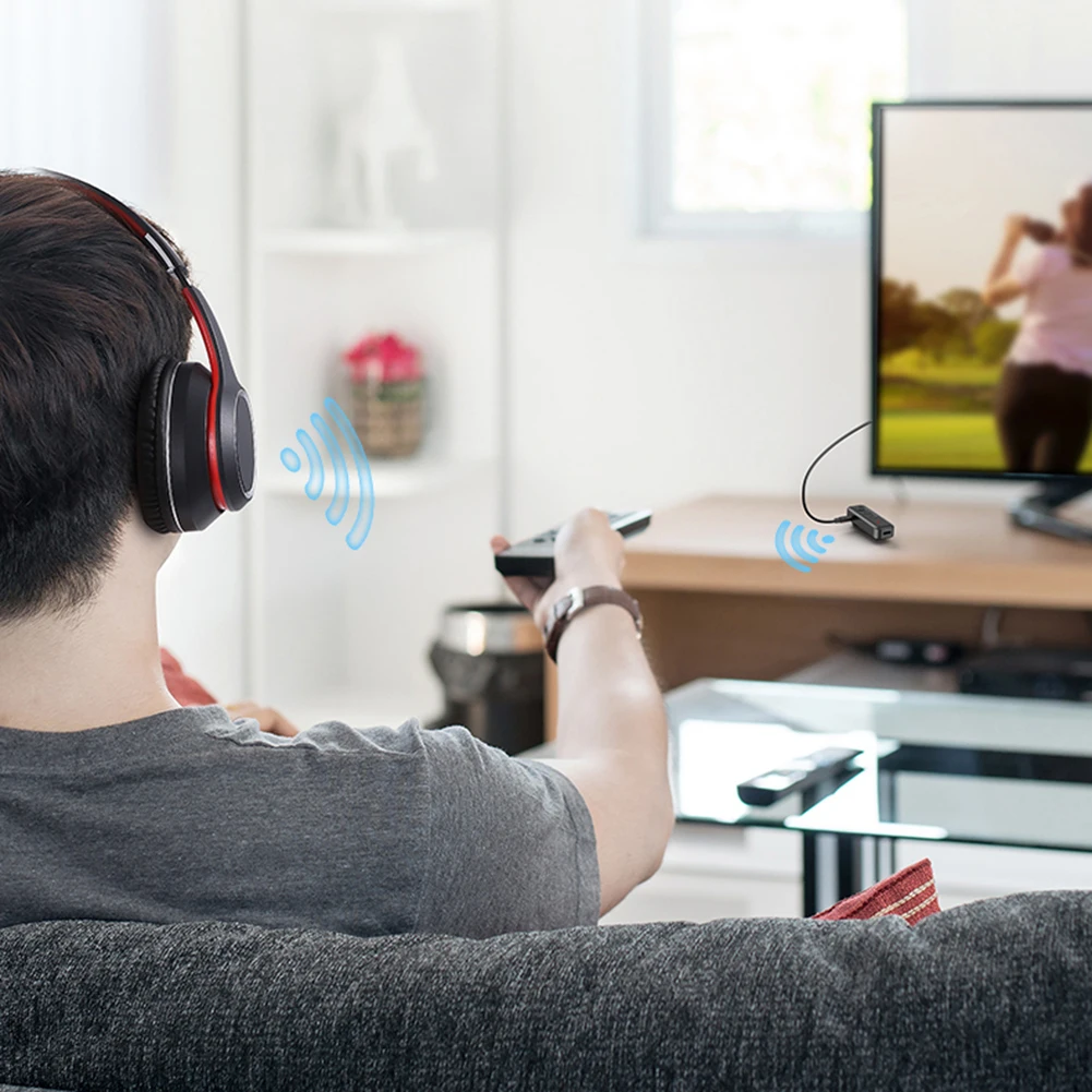 2 in 1 BT 5.3 송신기 리시버, TV, 헤드폰, 스피커, 자동차 스테레오, 홈 스테레오용, 3.5mm AUX BT AUX 어댑터