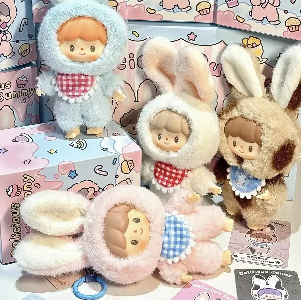 

Новый оригинальный ищет единорога, вкусный кролик, серии, искусственная виниловая плюшевая кукла, настольная коллекция, игрушка-сюрприз для девочек, подарок