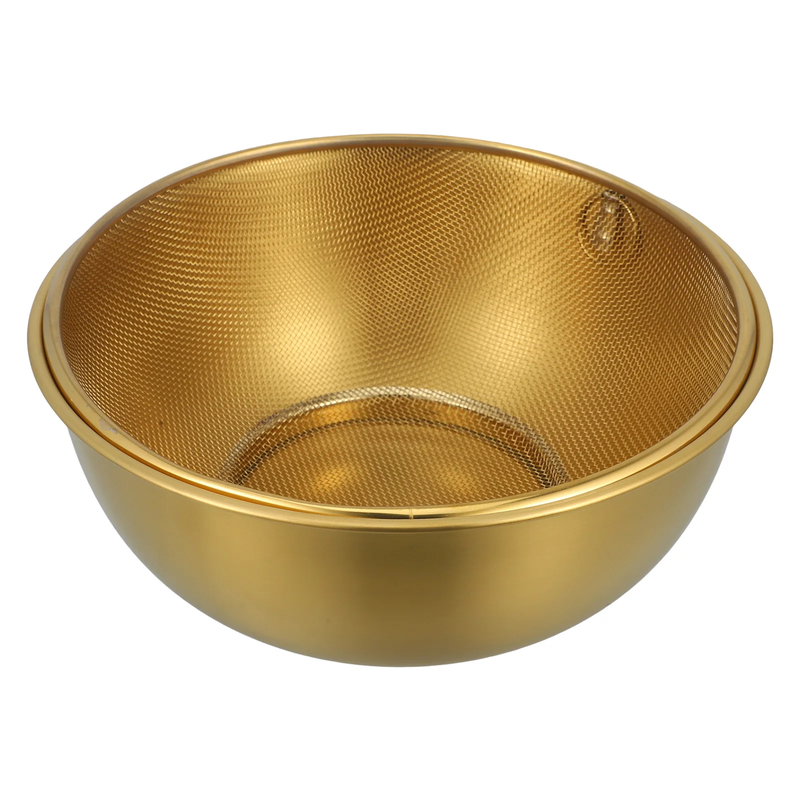 

Stainless Steel Colander and Bowl Set Kitchen Colander Strainer Basket Mesh Strainer Basket Drainer Rice Basket Washer Bowl