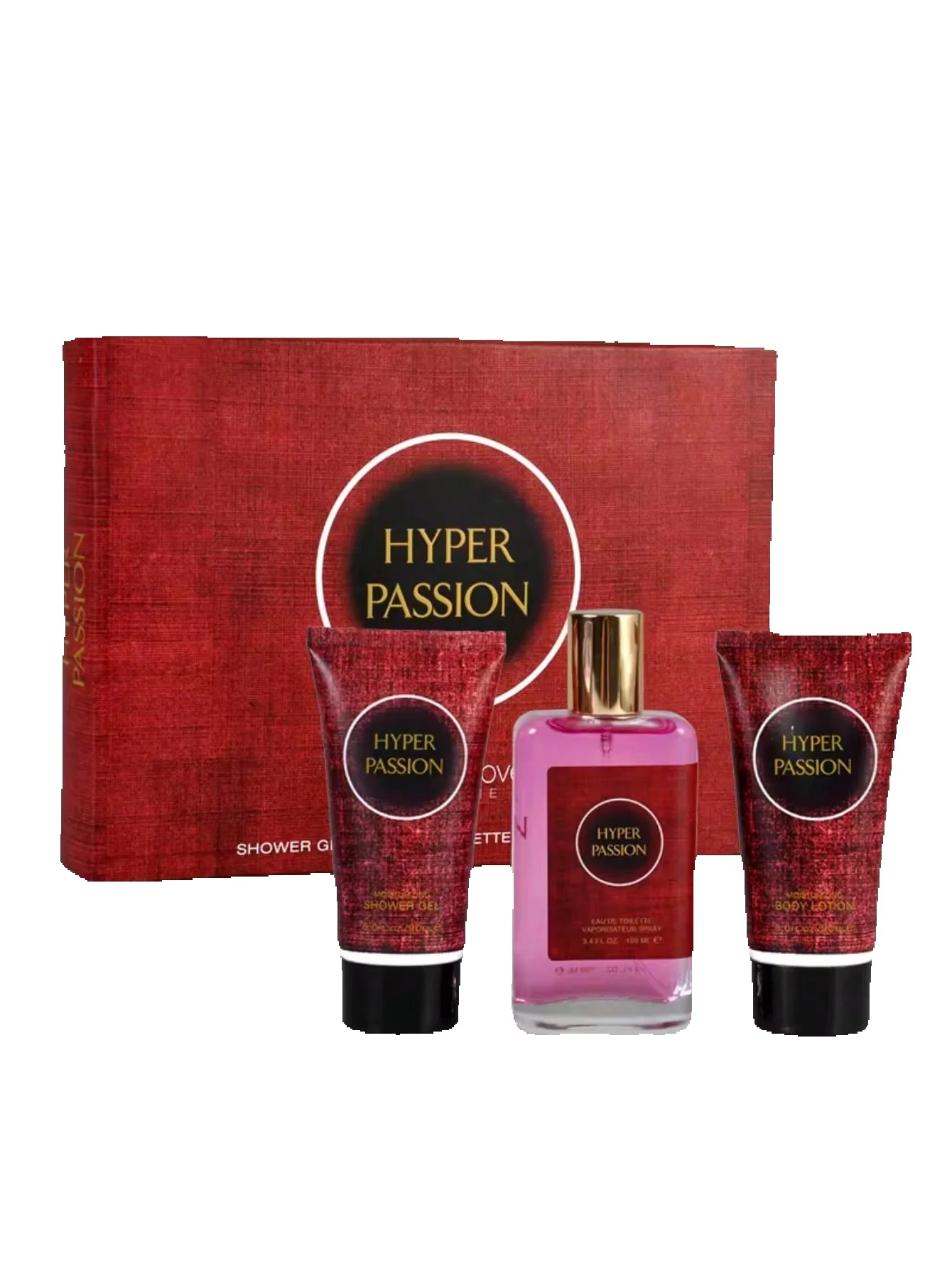 HYPER PASSION Set De Regalo Para Mujer Perfume Con Aroma Elegante De Marca Bebida De Frutas Y Flor De Té En Caja
