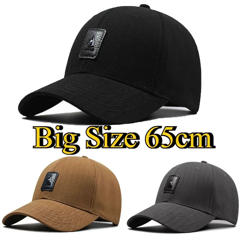 Large Head Man Big Size Baseball Caps Causal Adjustable Snapback Hats Cool Hip Hop Hat Summer Plus Size Cotton Sun Cap Climing