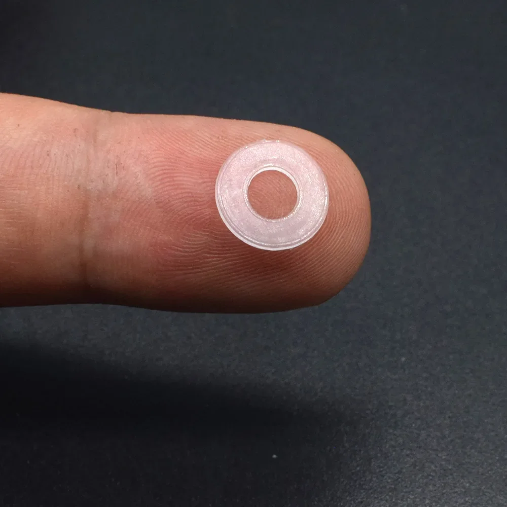 Eyelet Grommet Ring Kit Eyelet Grommet Ring Grommet Eyelet Kit Screw Back Eyelets Plastic Eyelets Washers Nylon Transparent Insulating Plain Gasket Ring Spacer Flat Washer Pad used for Eyelets Buttons Fastner