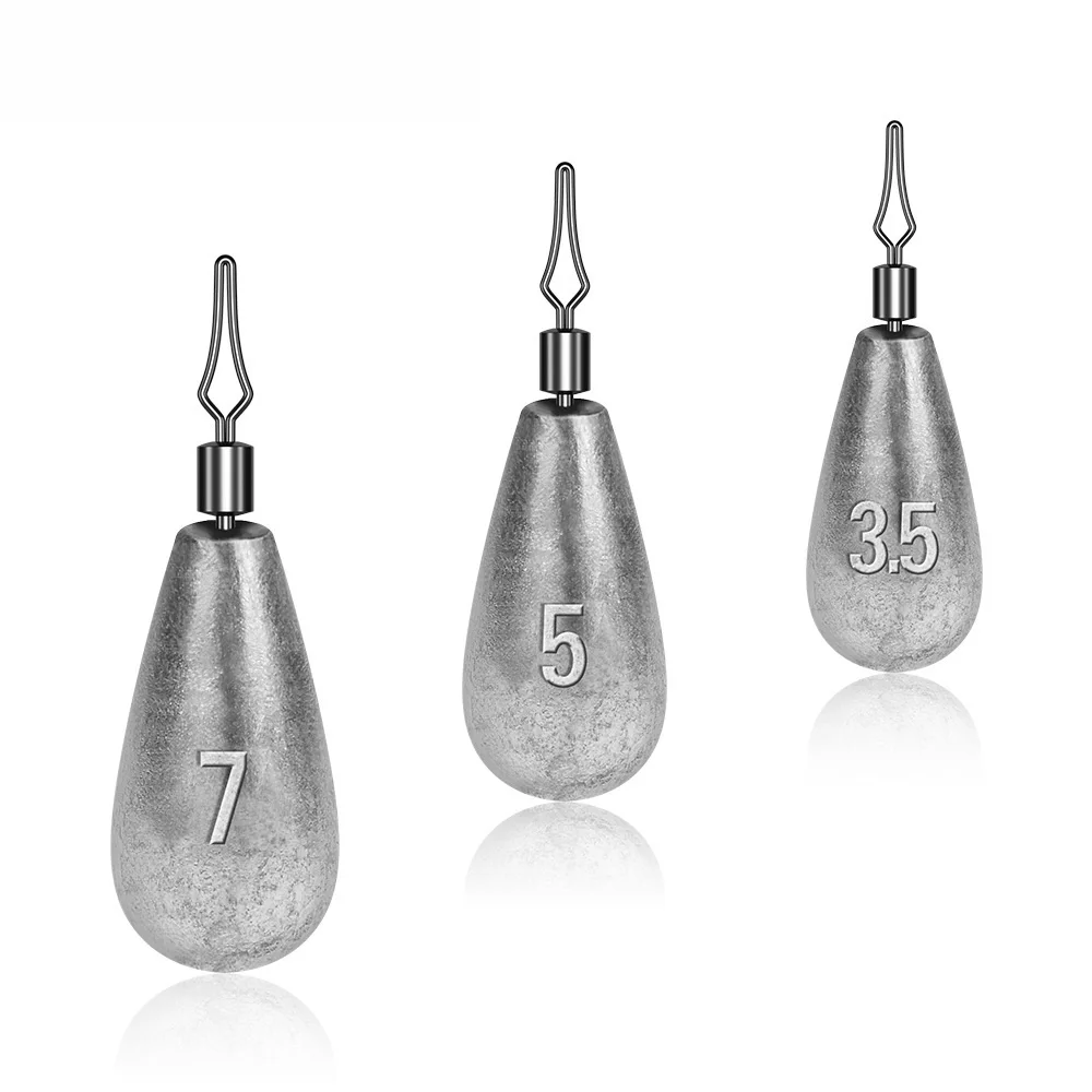 Plombs drop shot et têtes plombées pour leurres de 3.5g à 20g | Sinkers pour pêche aux leurres