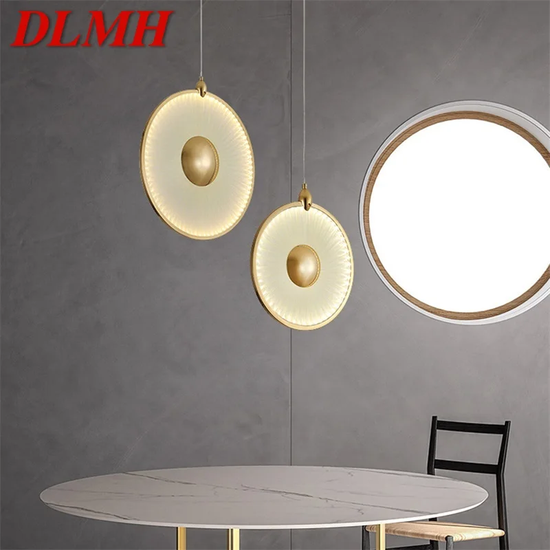 

DLMH Nordic Pendant Light Modern Round LED Lamp Creative Design Decoration For Living Dining Room Bedroom