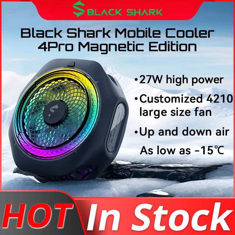 Phone Cooler Original Black Shark moble Cooler 4pro magnetic fast for game pad phone oneplus Nubia xiaomi iqoo huawei oppo vivo