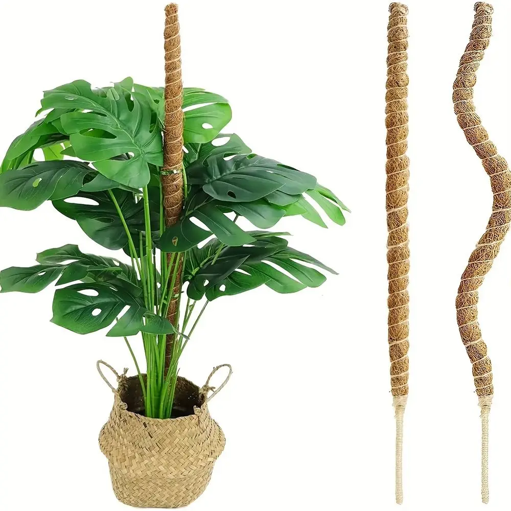 Coconut Shell Moss Palm Cane Coir Totem Poles 1Pcs 60/110cm for Plant Climbing