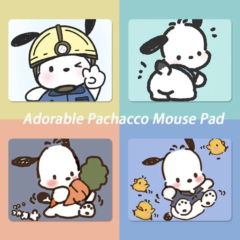 

Sanrio Pachacco Kuromi Kawaii Cartoon Student Medium Mouse Pad Office Thickening Laptop Keyboard Table Pad for Men and Women