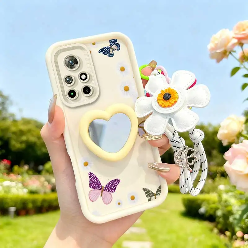 Colored Butterfly Phone Case Set with Lanyard and Craft Embellishments