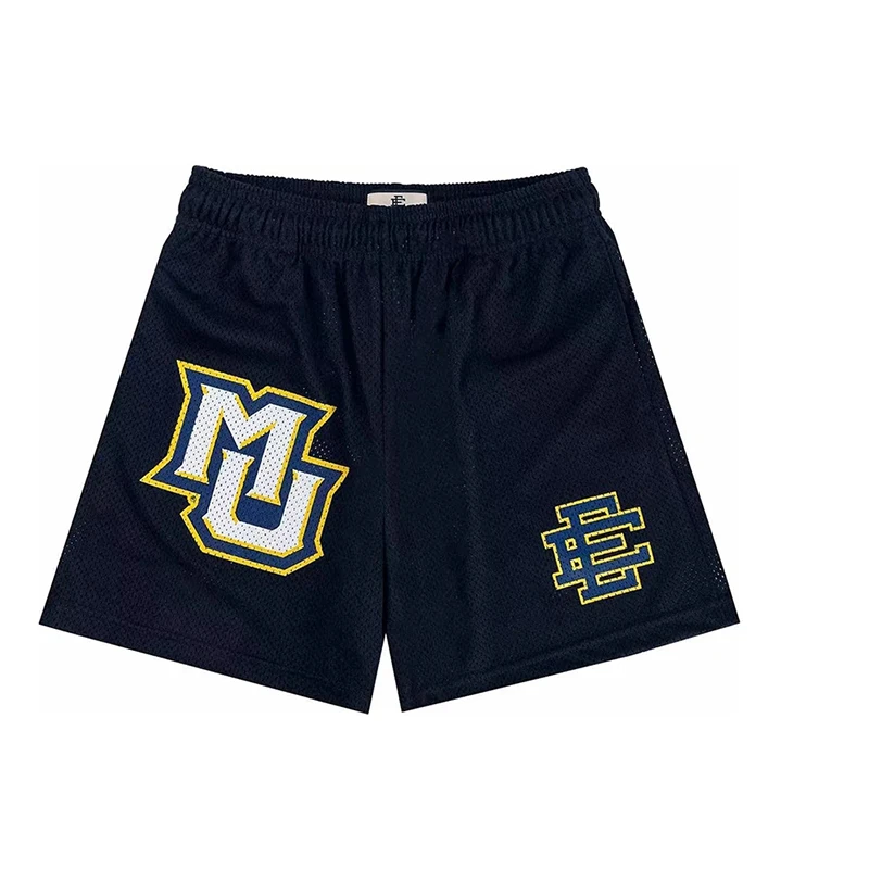 2024 New Summer Eric Emanuel EE Basic Mesh Short Classic Floral Printed Gym Shorts Men's Basketball Sports Casual 5
