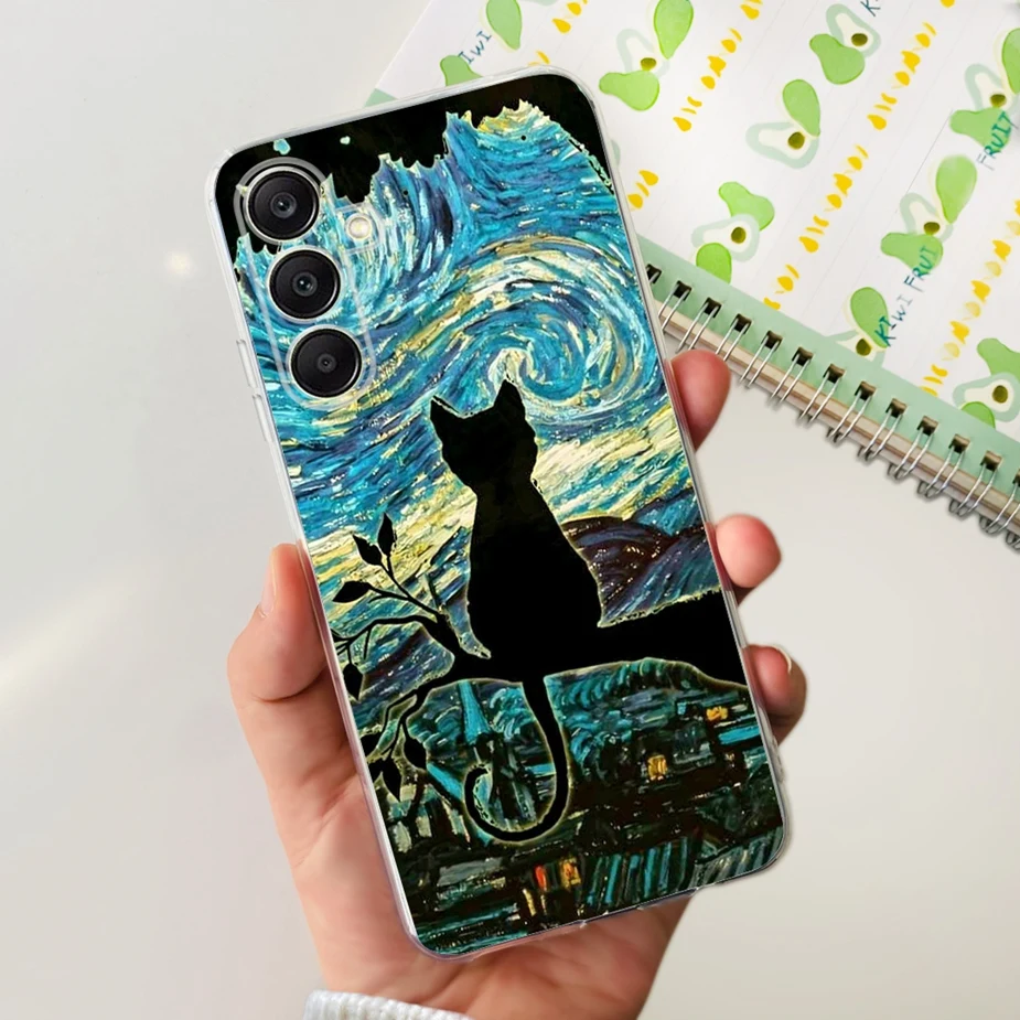 Luxury Painted Clear Silicone Case - Artistic Protective Cover