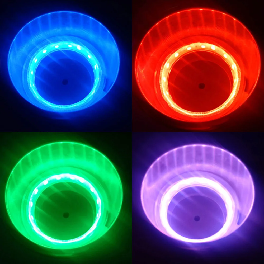 컵 홀더 LED 플라스틱 컵 홀더 LED 라이트 음료 컵 홀더 14개의 LED 포함 해양 보트 자동차 트럭 RV 요트용 블루