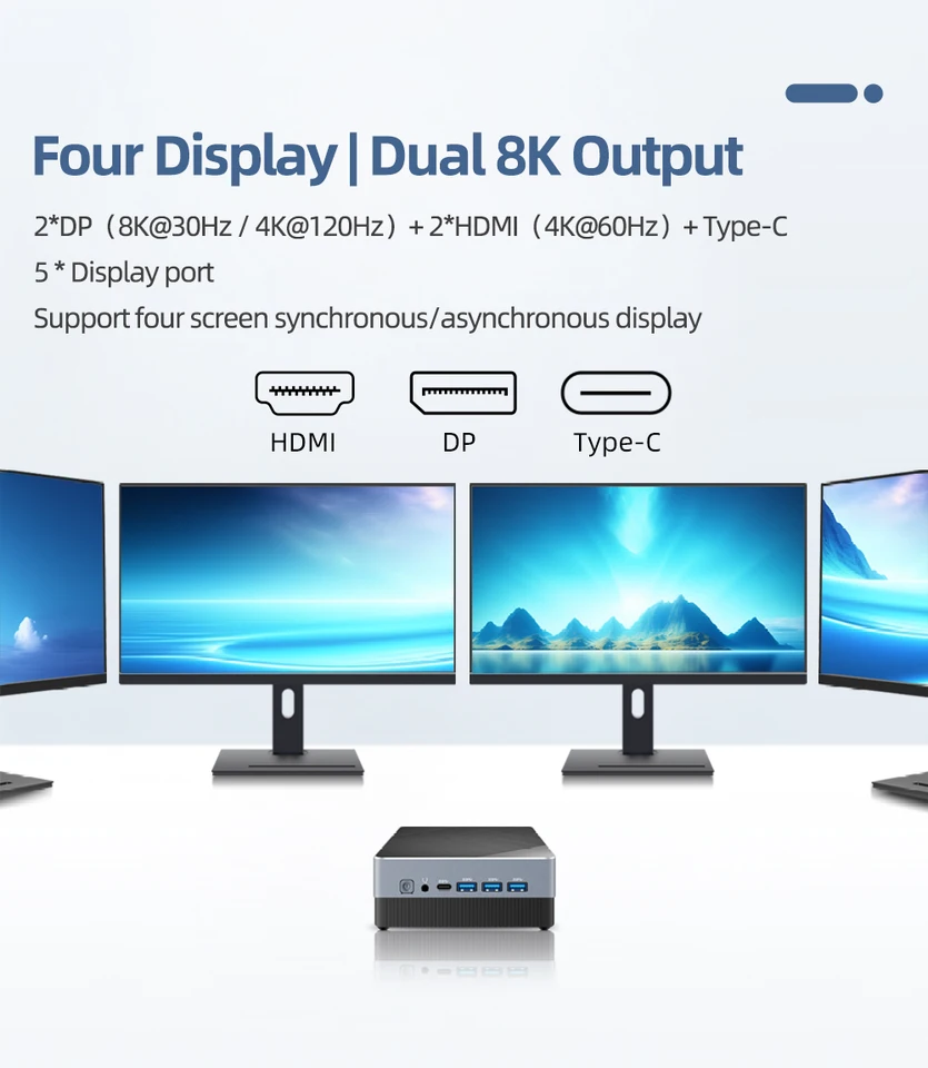 ミニPC ZXIPC Mini PC Computador Gaming Intel Core i3 115G4 CPU NUC Office