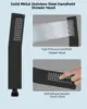 All Metal Shower Head, 10'' High Pressure Rainfall Shower Head, Showerhead Combo/Handheld Shower Wand,71'' Hose, 5